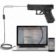 Borescope - USB kamera (endoskop) Teslong pro kontrolu hlavně pistole od kalibru .22, délky do 10"