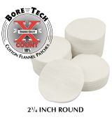 BoreTech Bavlněné kulaté vytěráky X-Count .50 / .410 GA / 28 GA (250 ks)